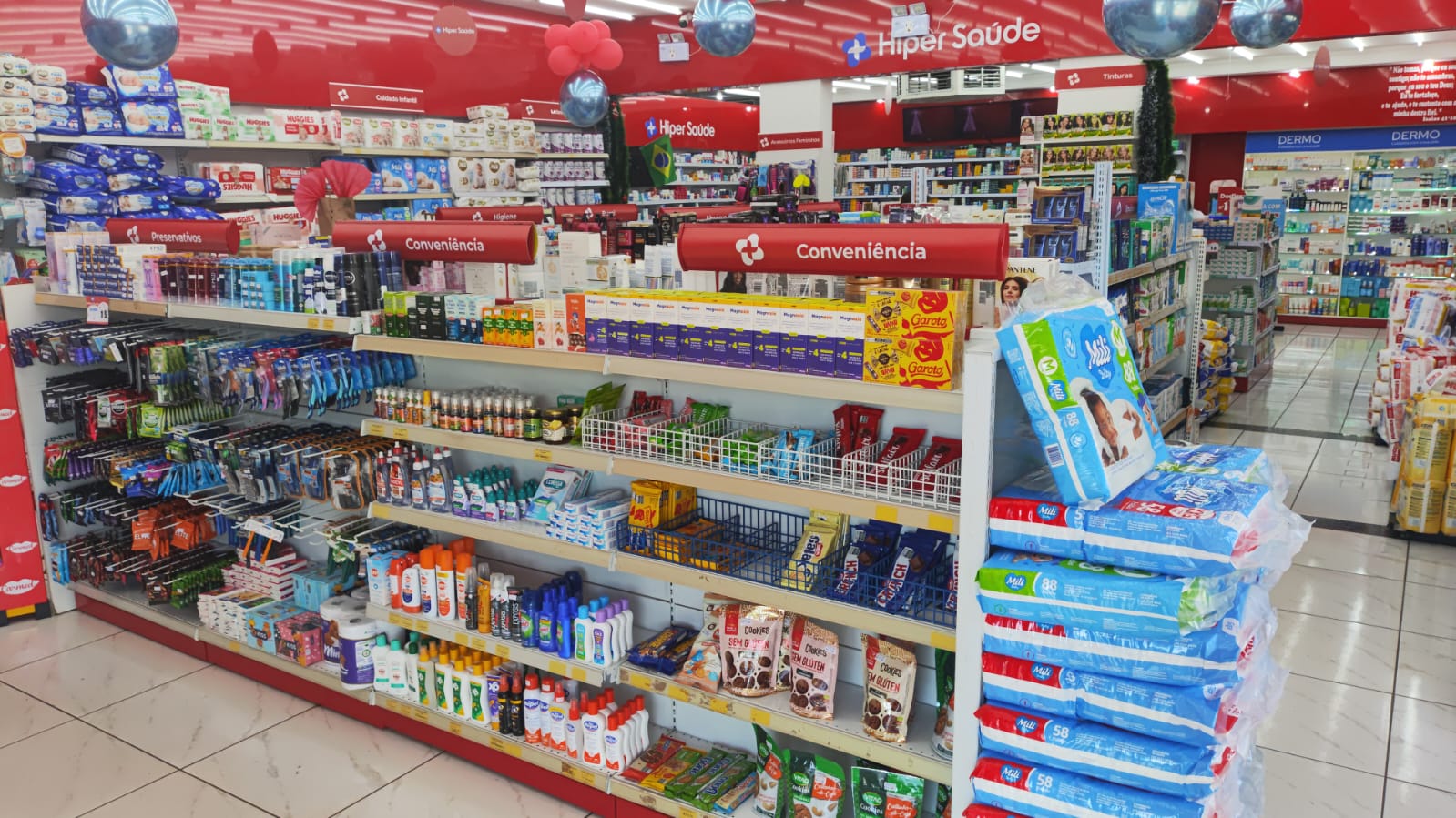 Área de conveniência da farmácia